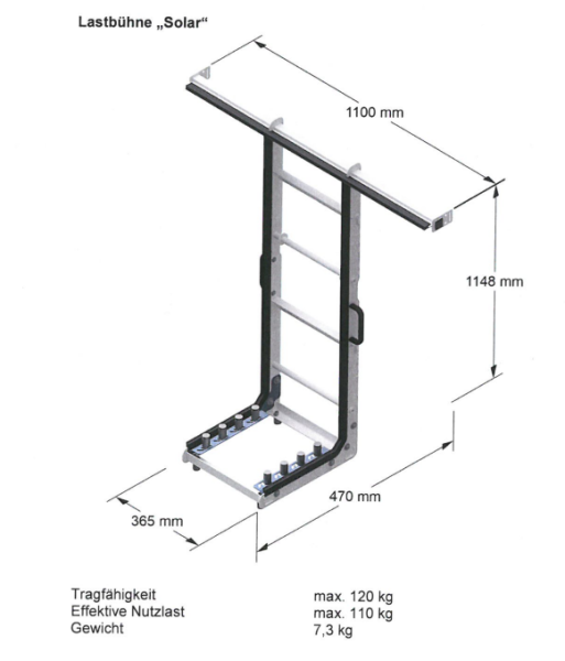 Plošina SOLAR  Akku lift