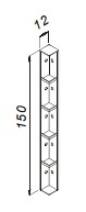 Panel šal. roh 12,1x150