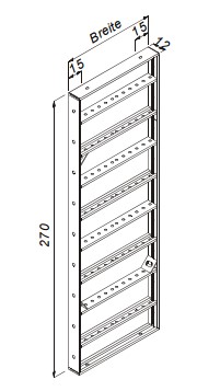 Panel šal. 75x270cm
