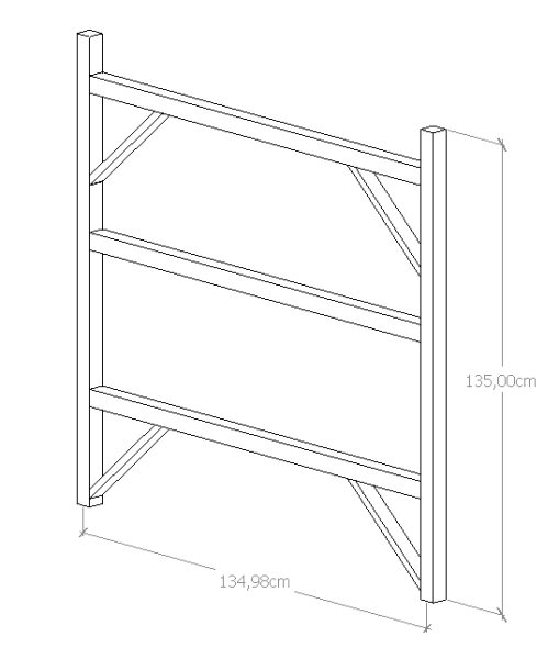 Rám 1,35x1,35, 3-stup.