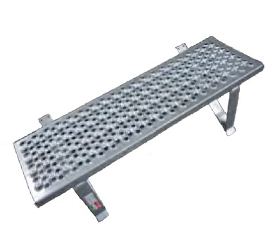 Stavebný schod š 80 cm s púzdrom pre stĺpik - stavebné schody priame - 1