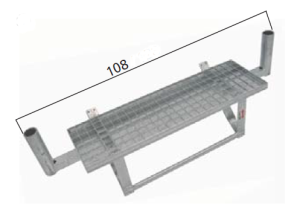 Stavebný schod š 80 cm s púzdrom pre stĺpik - stavebné schody priame - 1