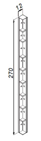 Panel šal. roh 12,1x270