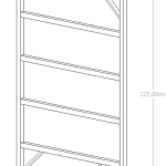 Rám 2,25x1,35, 5-stup.