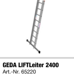 Rebrík 240 cm  Akku lift