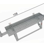 Stavebný schod š 80 cm s púzdrom pre stĺpik - stavebné schody priame - 1